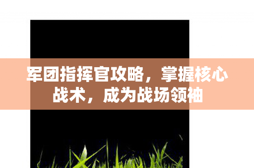军团指挥官攻略，掌握核心战术，成为战场领袖