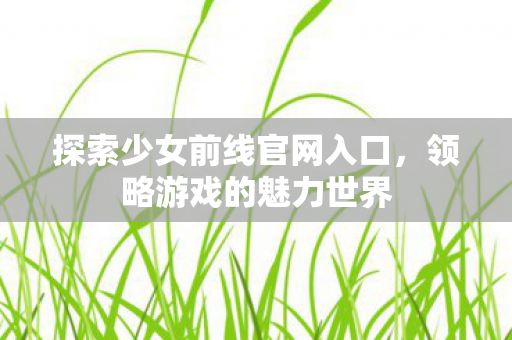 探索少女前线官网入口,领略游戏的魅力世界 探索少女前线官网入口,领略游戏的魅力世界