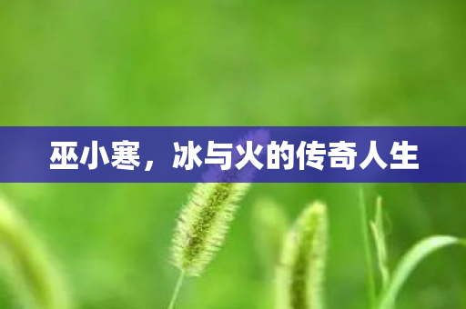 巫小寒,冰与火的传奇人生 巫小寒,冰与火的传奇人生