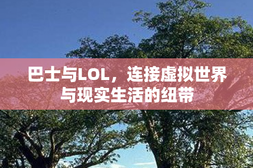 巴士与LOL,连接虚拟世界与现实生活的纽带 巴士与LOL,连接虚拟世界与现实生活的纽带