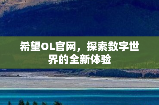 希望OL官网，探索数字世界的全新体验