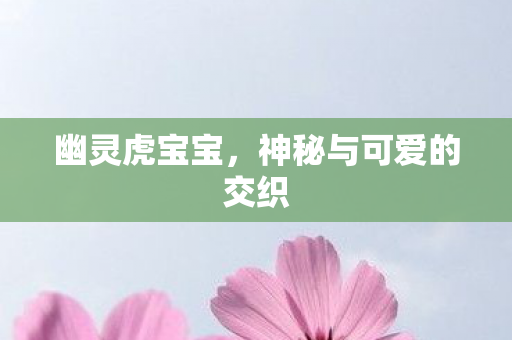 幽灵虎宝宝，神秘与可爱的交织