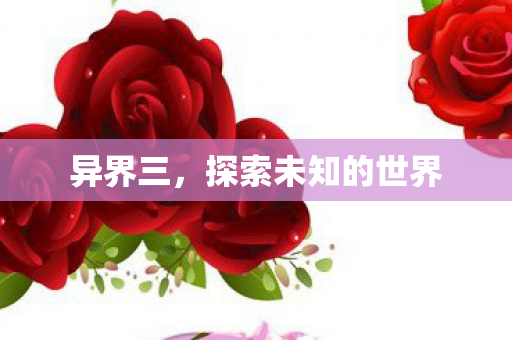 异界三,探索未知的世界 异界三,探索未知的世界