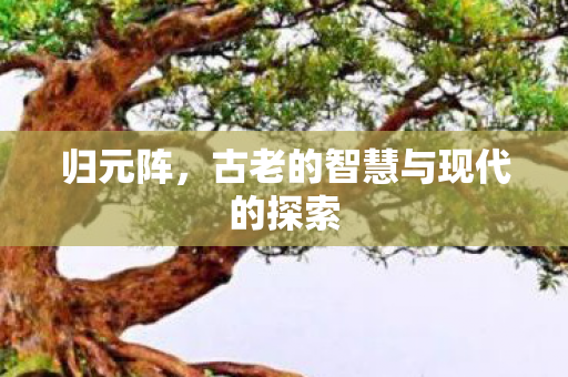 归元阵,古老的智慧与现代的探索 归元阵,古老的智慧与现代的探索