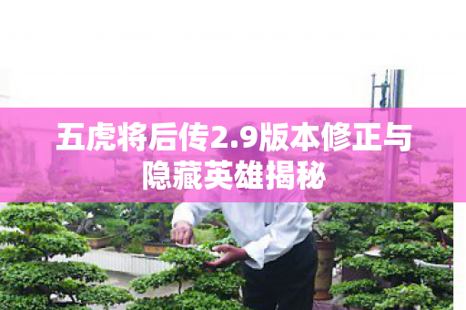 五虎将后传2.9版本修正与隐藏英雄揭秘