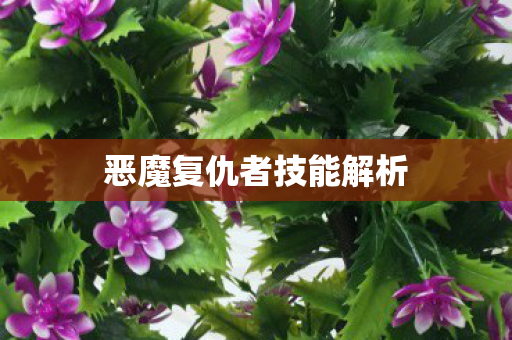 恶魔复仇者技能解析