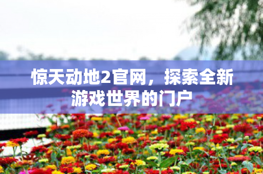 惊天动地2官网,探索全新游戏世界的门户 惊天动地2官网,探索全新游戏世界的门户