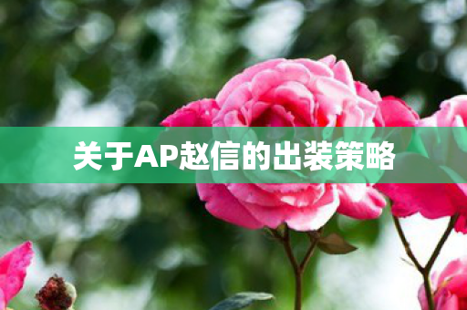 关于AP赵信的出装策略 关于AP赵信的出装策略