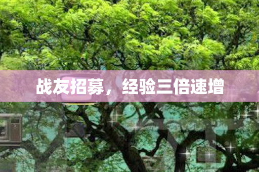 战友招募,经验三倍速增 战友招募,经验三倍速增