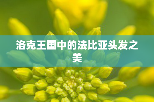 洛克王国中的法比亚头发之美 洛克王国中的法比亚头发之美
