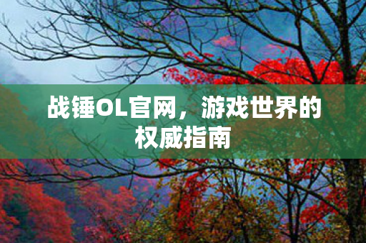 战锤OL官网,游戏世界的权威指南 战锤OL官网,游戏世界的权威指南