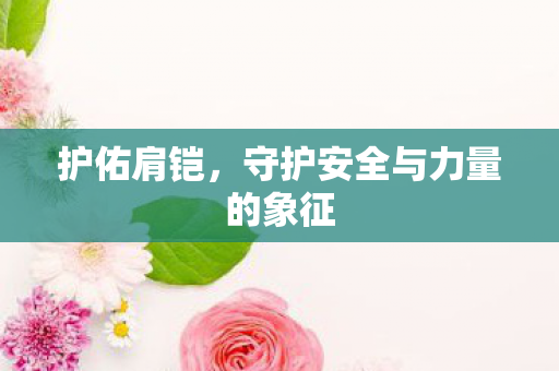 护佑肩铠,守护安全与力量的象征 护佑肩铠,守护安全与力量的象征