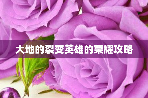 大地的裂变英雄的荣耀攻略 大地的裂变英雄的荣耀攻略