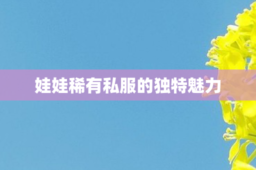娃娃稀有私服的独特魅力 娃娃稀有私服的独特魅力