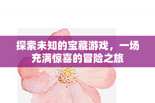 探索未知的宝藏游戏,一场充满惊喜的冒险之旅 探索未知的宝藏游戏,一场充满惊喜的冒险之旅