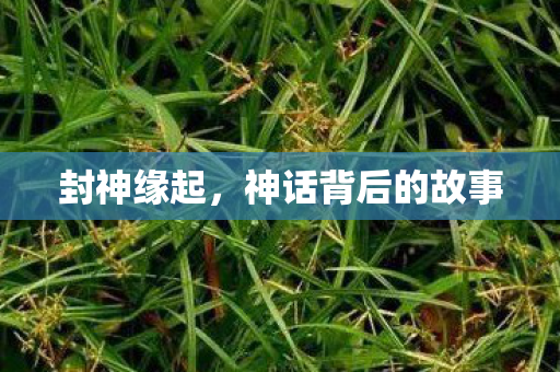封神缘起，神话背后的故事