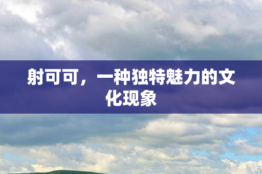 射可可,一种独特魅力的文化现象 射可可,一种独特魅力的文化现象