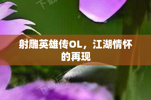 射雕英雄传OL，江湖情怀的再现