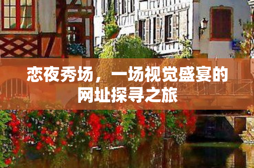 恋夜秀场,一场视觉盛宴的网址探寻之旅 恋夜秀场,一场视觉盛宴的网址探寻之旅