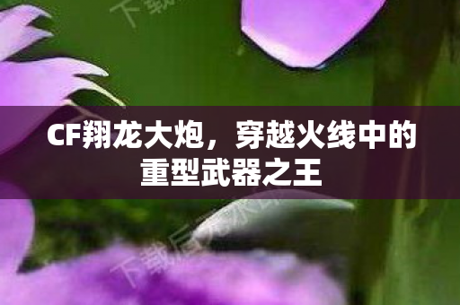 CF翔龙大炮,穿越火线中的重型武器之王 CF翔龙大炮,穿越火线中的重型武器之王