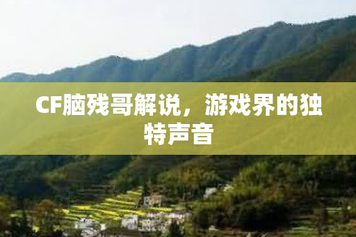 CF脑残哥解说,游戏界的独特声音 CF脑残哥解说,游戏界的独特声音