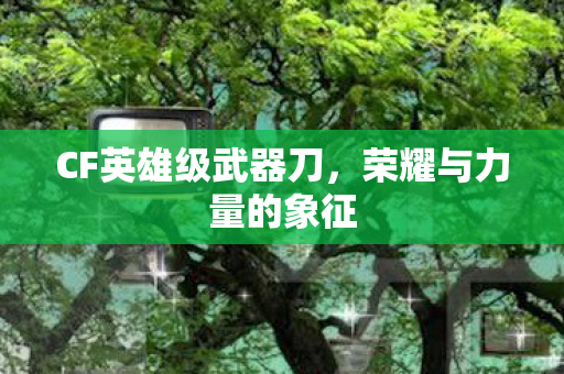 CF英雄级武器刀,荣耀与力量的象征 CF英雄级武器刀,荣耀与力量的象征