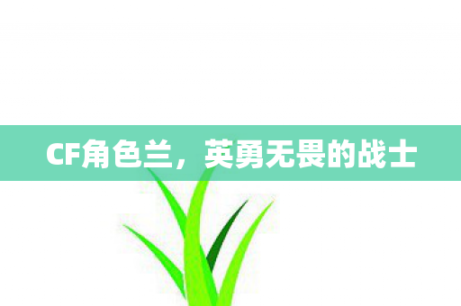 CF角色兰,英勇无畏的战士 CF角色兰,英勇无畏的战士