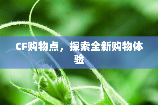 CF购物点,探索全新购物体验 CF购物点,探索全新购物体验