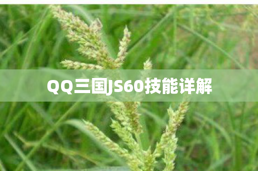 QQ三国JS60技能详解 QQ三国JS60技能详解