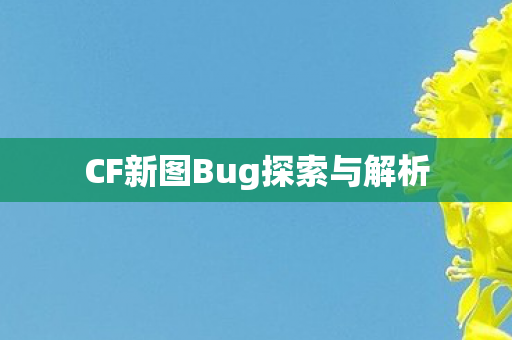 CF新图Bug探索与解析 CF新图Bug探索与解析