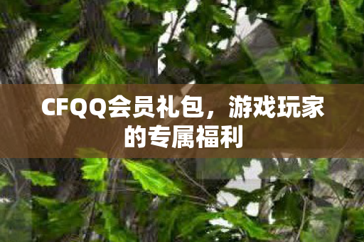 CFQQ会员礼包,游戏玩家的专属福利 CFQQ会员礼包,游戏玩家的专属福利