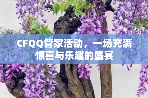 CFQQ管家活动,一场充满惊喜与乐趣的盛宴 CFQQ管家活动,一场充满惊喜与乐趣的盛宴