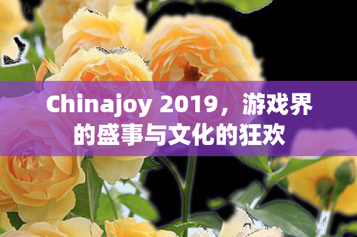 Chinajoy 2019,游戏界的盛事与文化的狂欢 Chinajoy 2019,游戏界的盛事与文化的狂欢