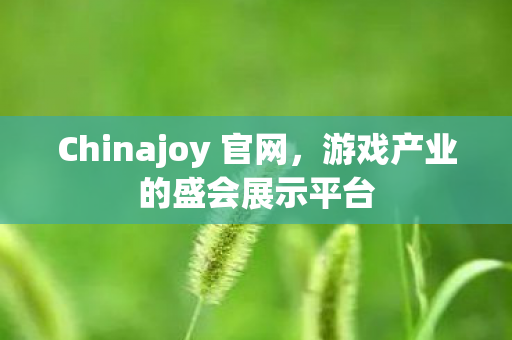 Chinajoy 官网,游戏产业的盛会展示平台 Chinajoy 官网,游戏产业的盛会展示平台
