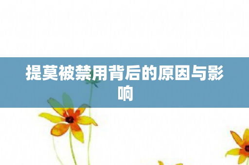 提莫被禁用背后的原因与影响