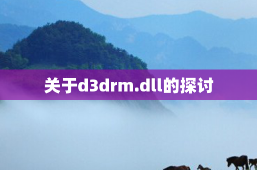 关于d3drm.dll的探讨 关于d3drm.dll的探讨