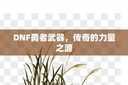 DNF勇者武器,传奇的力量之源 DNF勇者武器,传奇的力量之源