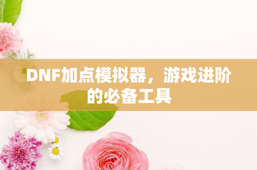 DNF加点模拟器,游戏进阶的必备工具 DNF加点模拟器,游戏进阶的必备工具