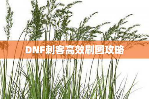 DNF刺客高效刷图攻略 DNF刺客高效刷图攻略