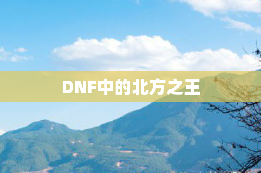 DNF中的北方之王 DNF中的北方之王