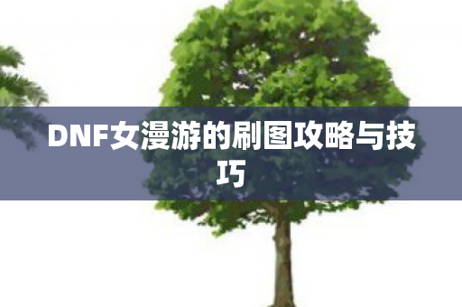 DNF女漫游的刷图攻略与技巧 DNF女漫游的刷图攻略与技巧