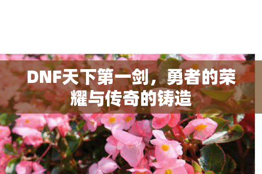 DNF天下第一剑,勇者的荣耀与传奇的铸造 DNF天下第一剑,勇者的荣耀与传奇的铸造