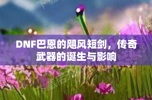 DNF巴恩的飓风短剑,传奇武器的诞生与影响 DNF巴恩的飓风短剑,传奇武器的诞生与影响