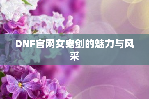 DNF官网女鬼剑的魅力与风采 DNF官网女鬼剑的魅力与风采
