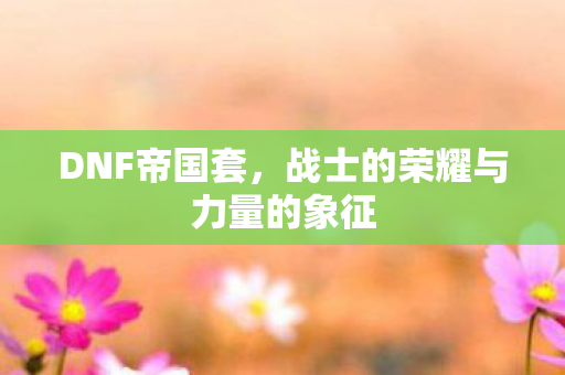 DNF帝国套,战士的荣耀与力量的象征 DNF帝国套,战士的荣耀与力量的象征