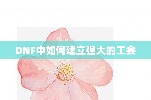 DNF中如何建立强大的工会 DNF中如何建立强大的工会