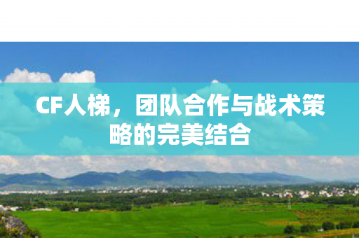 CF人梯,团队合作与战术策略的完美结合 CF人梯,团队合作与战术策略的完美结合