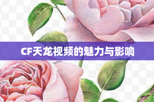 CF天龙视频的魅力与影响 CF天龙视频的魅力与影响