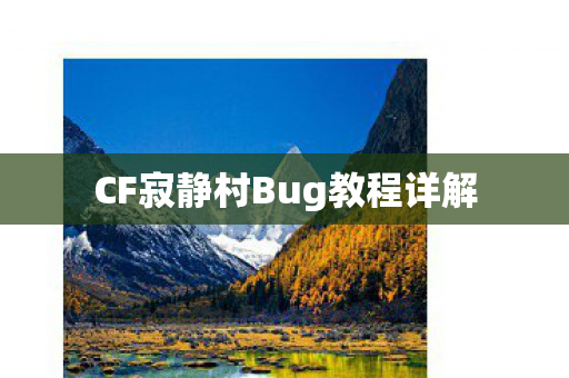 CF寂静村Bug教程详解