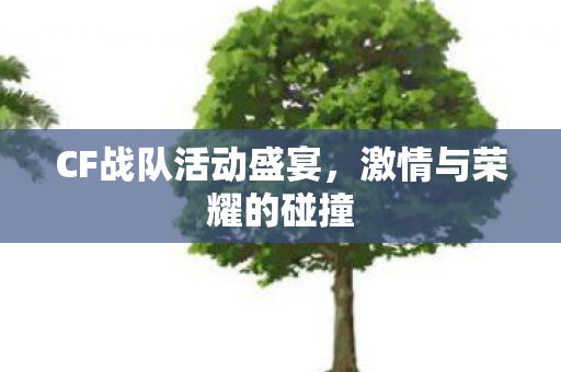 CF战队活动盛宴,激情与荣耀的碰撞 CF战队活动盛宴,激情与荣耀的碰撞